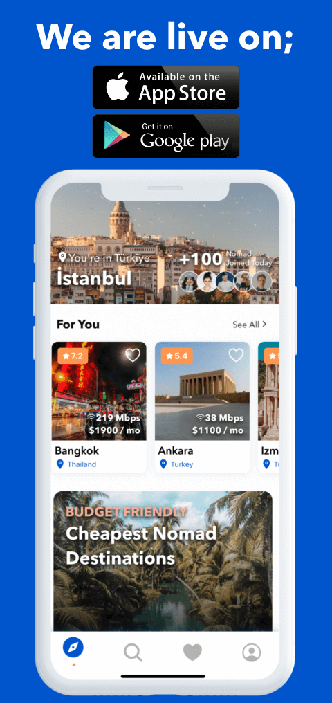 Nomad Life Mobile App Banner